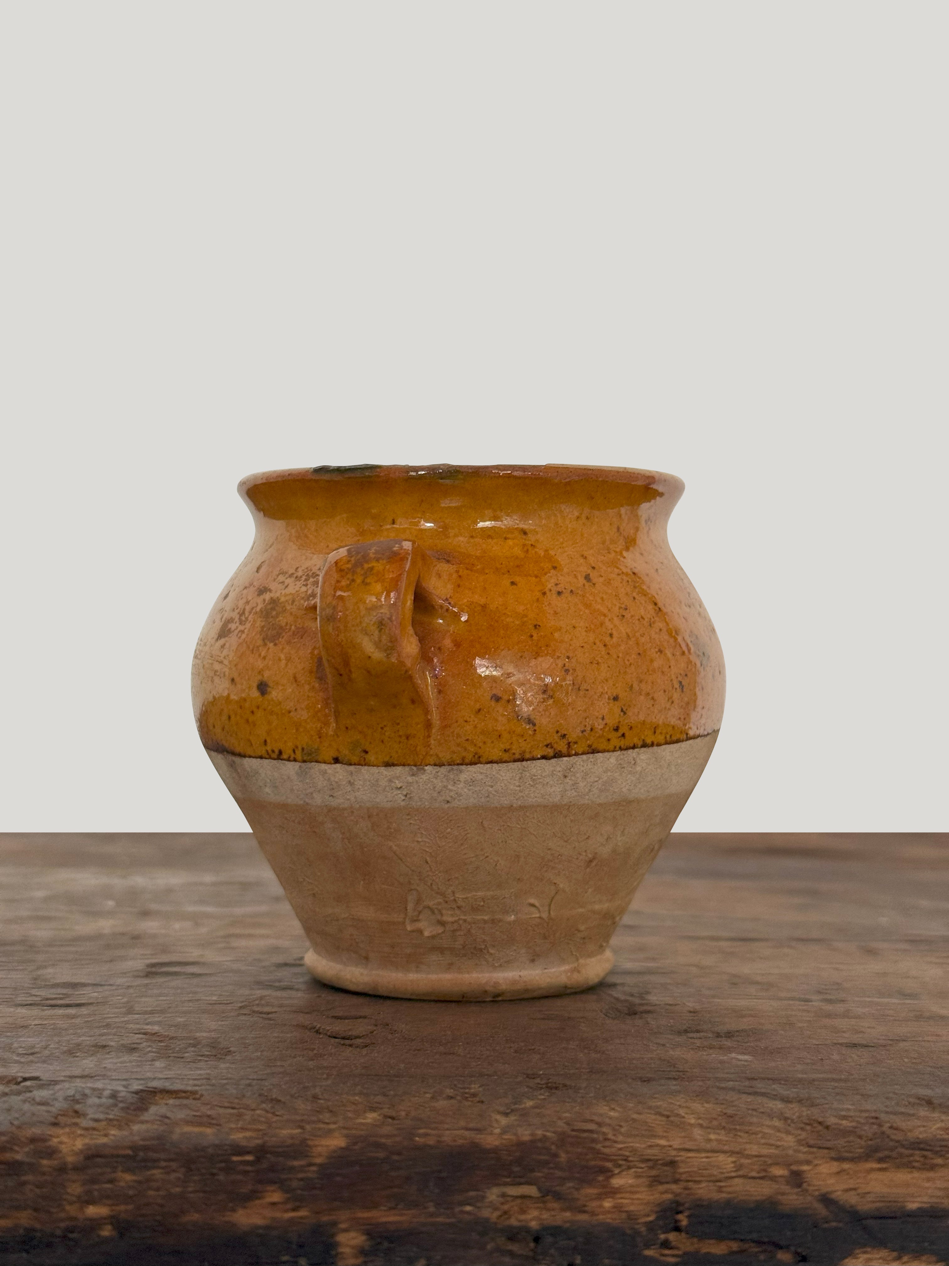 French Antique Mini Confit Jar
