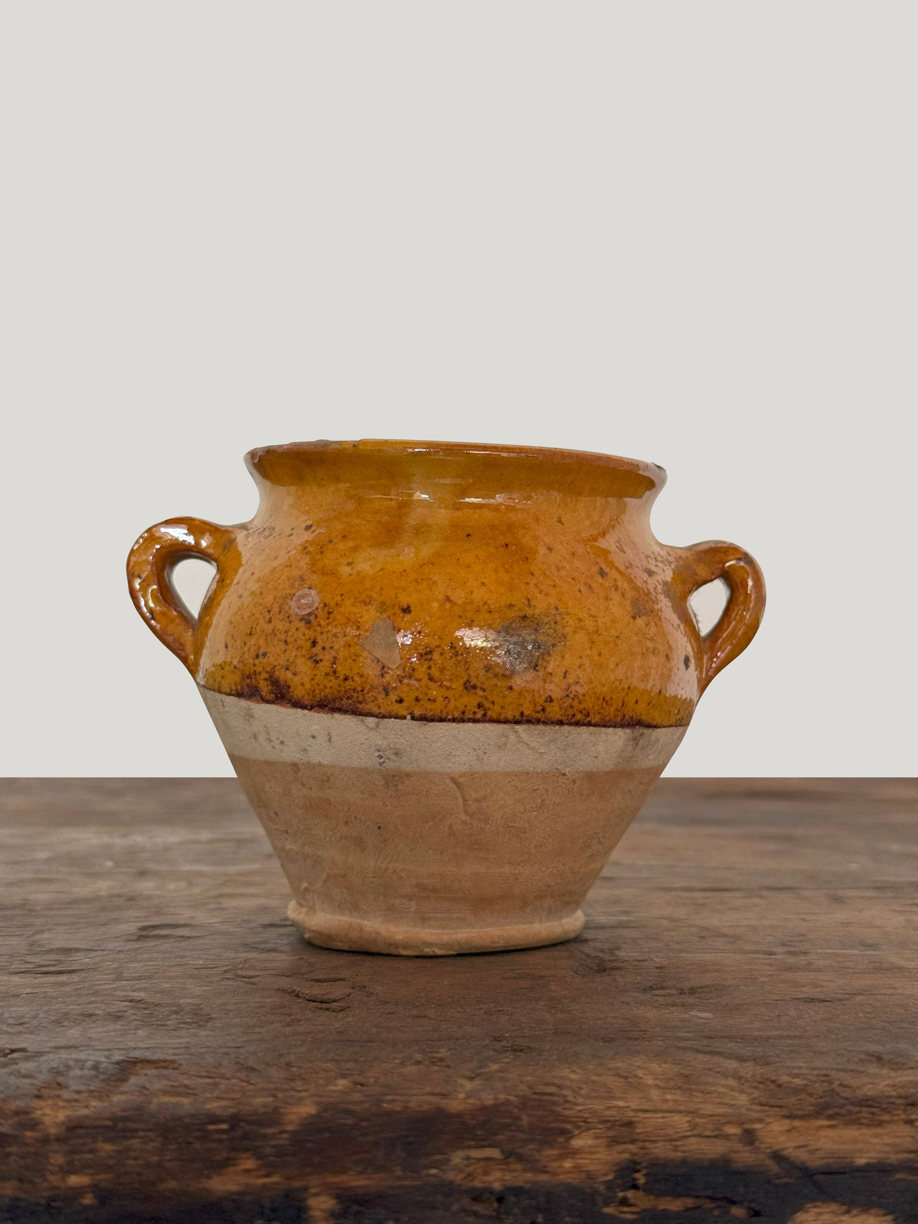 French Antique Mini Confit Jar
