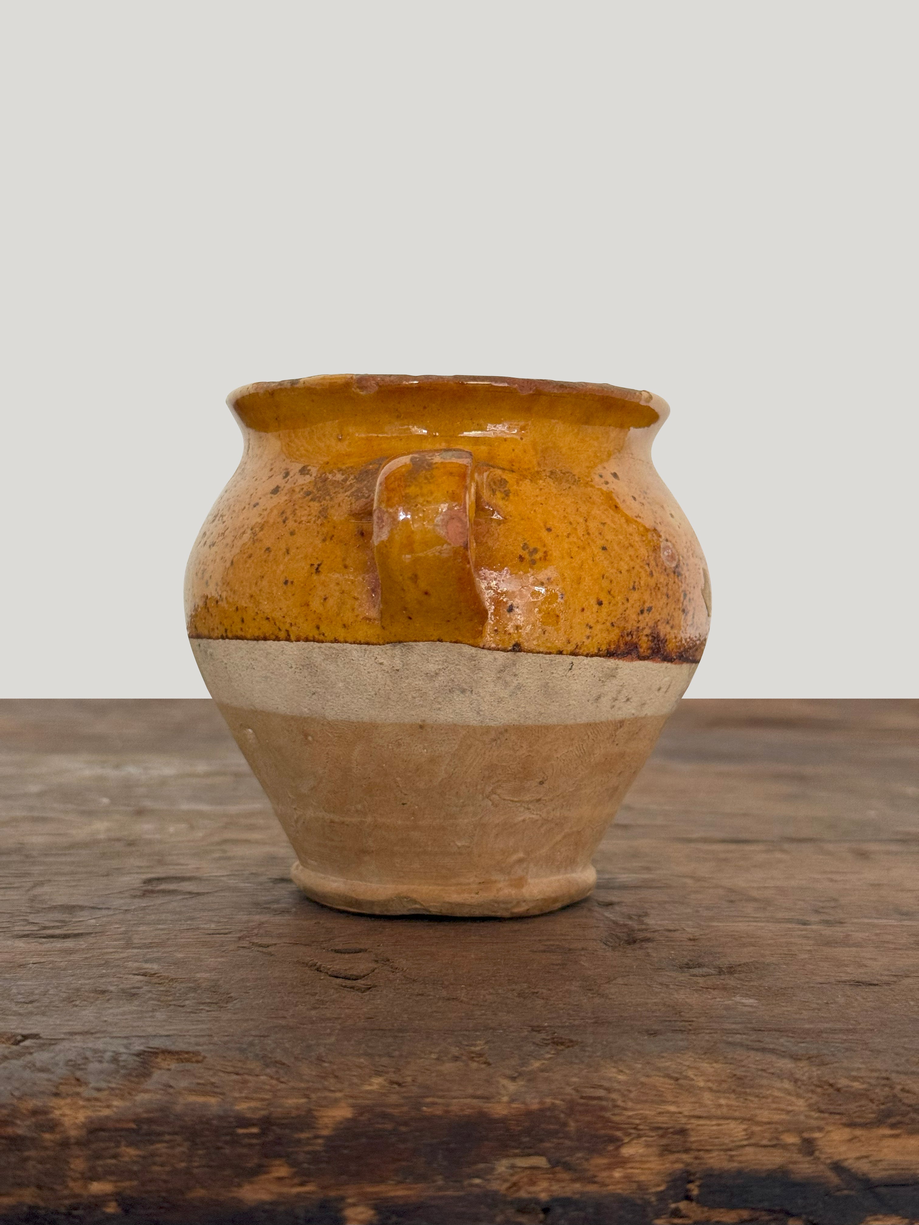 French Antique Mini Confit Jar