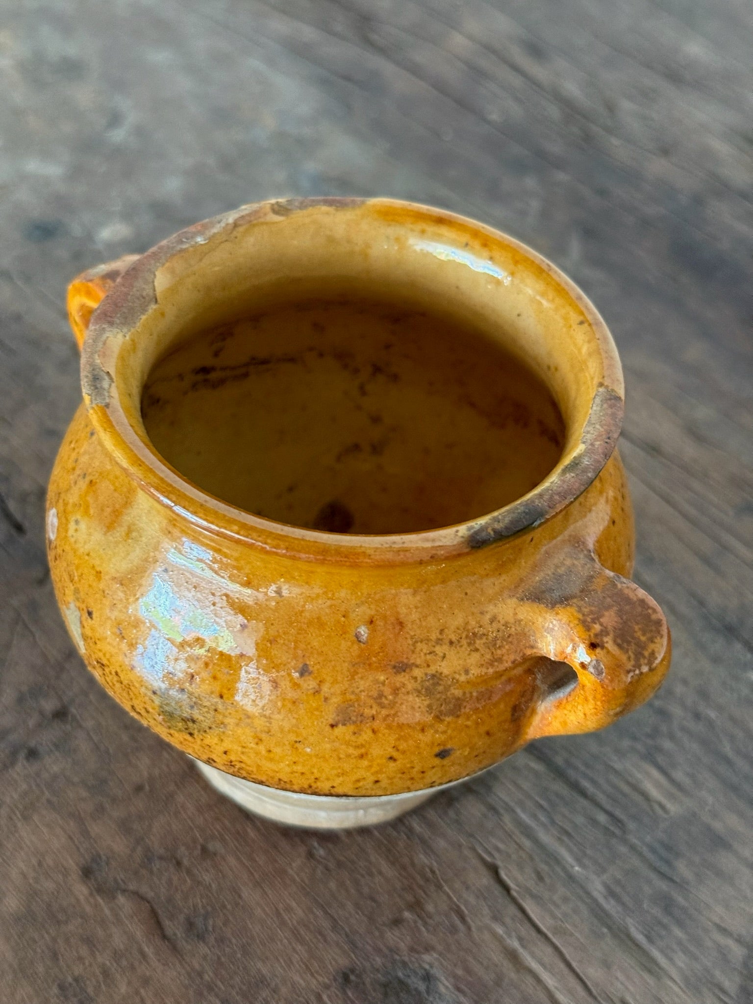 French Antique Mini Confit Jar