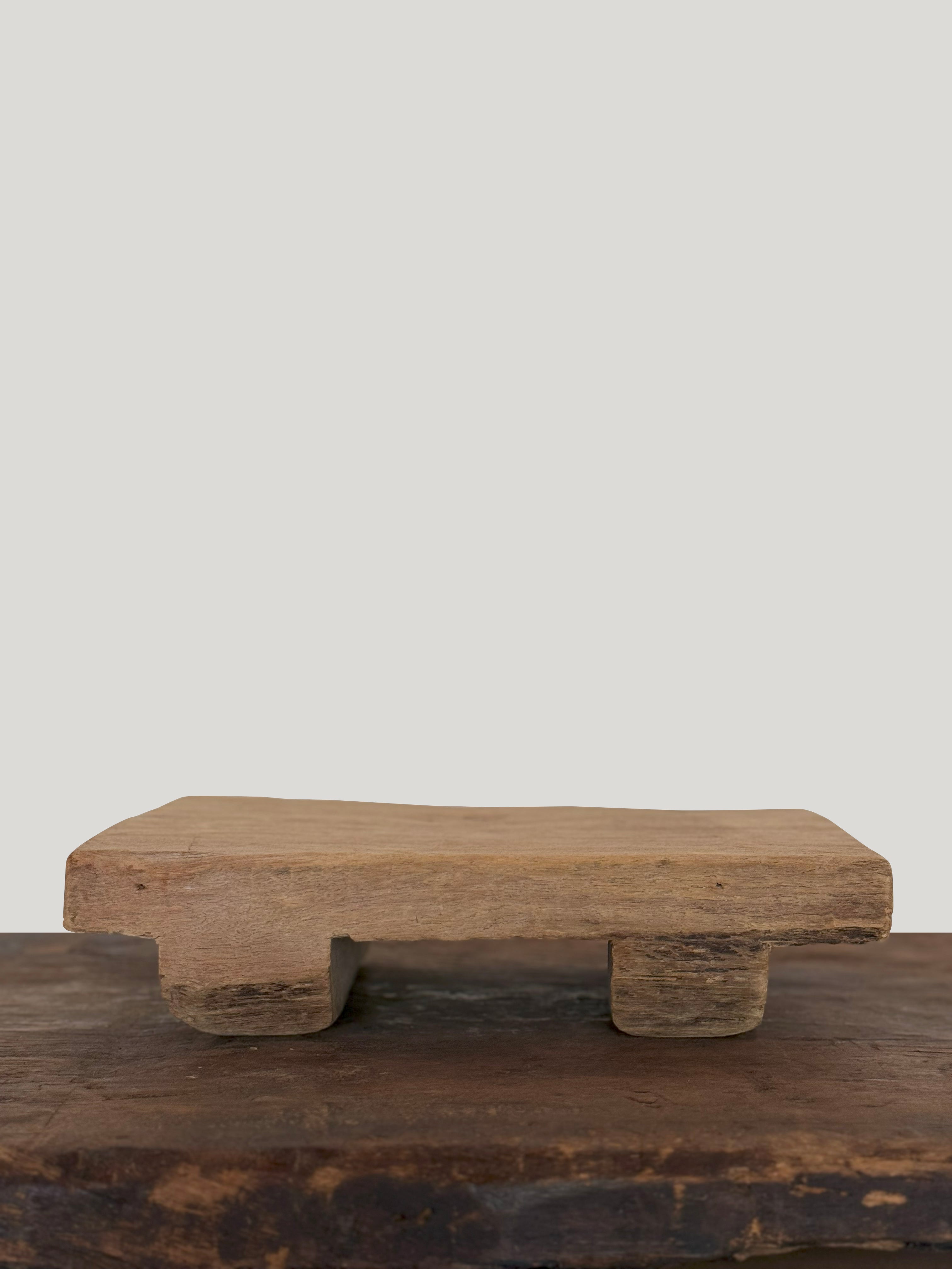 Vintage Wood Riser (footed)