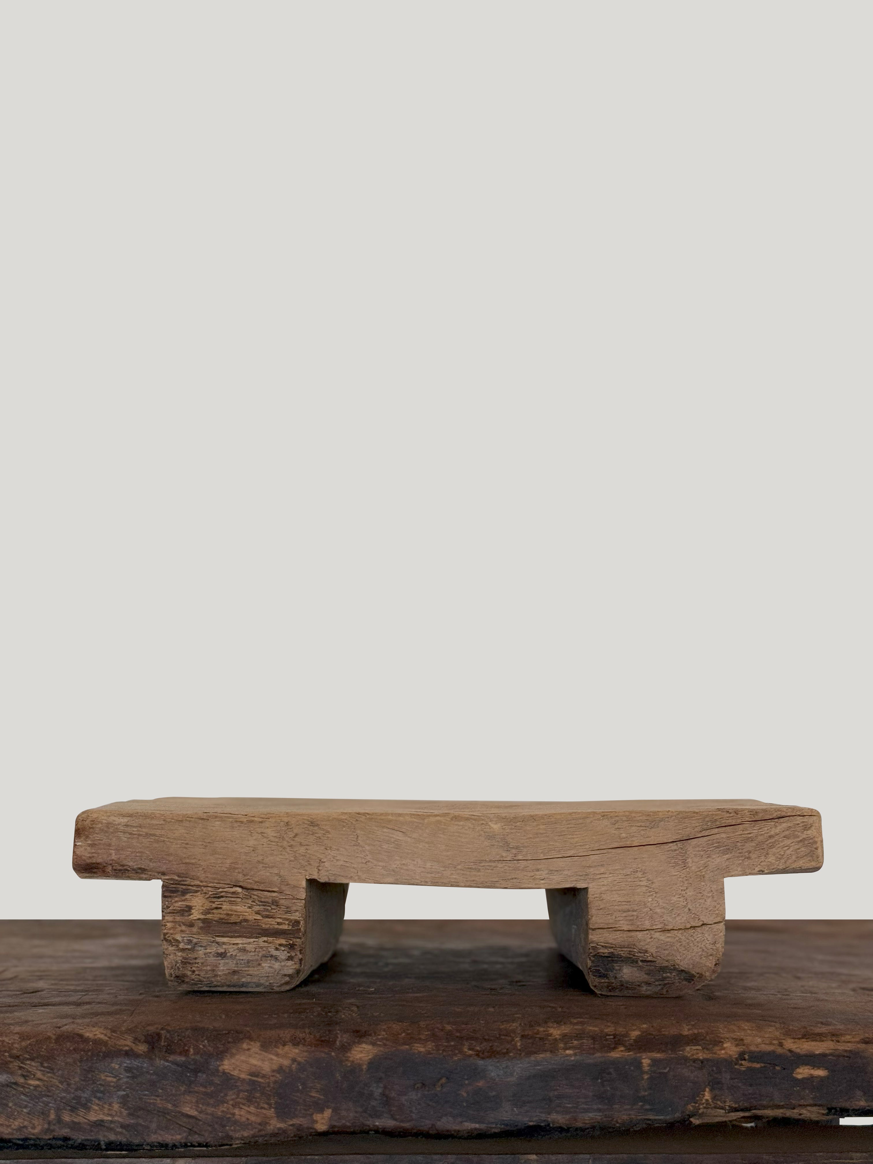 Vintage Wood Riser (footed)