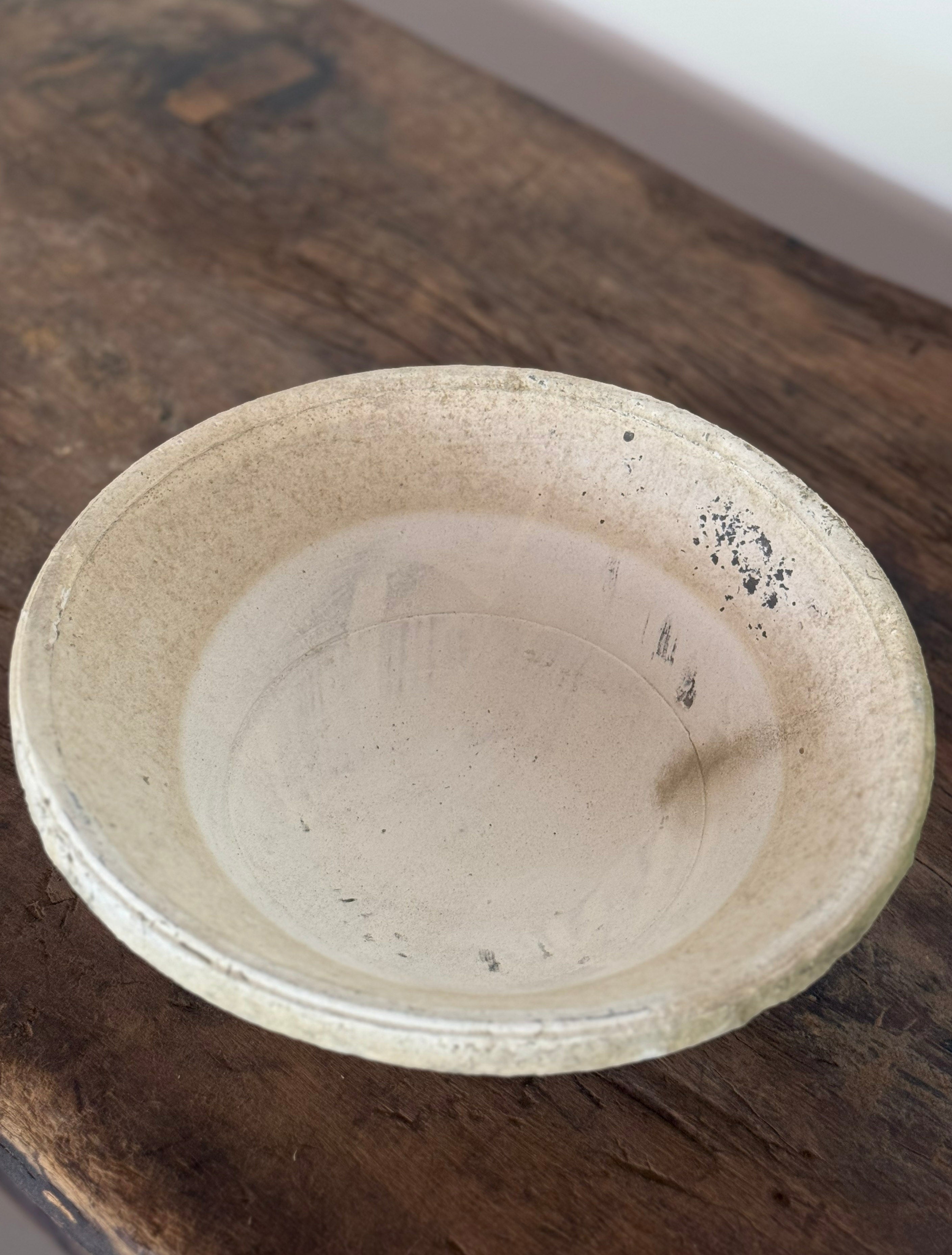 White Earthenware Accent Bowl