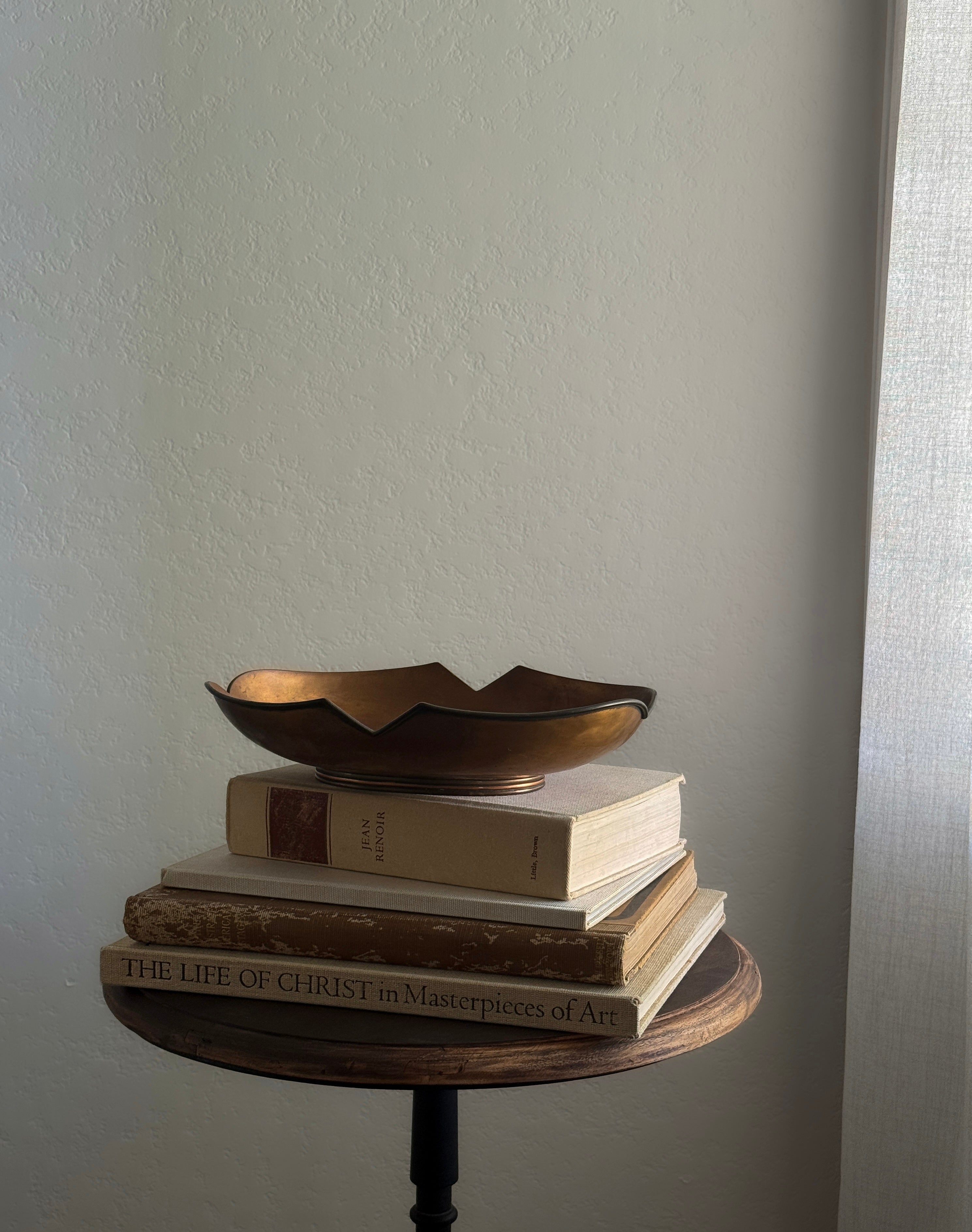 Vintage Copper Petal Bowl