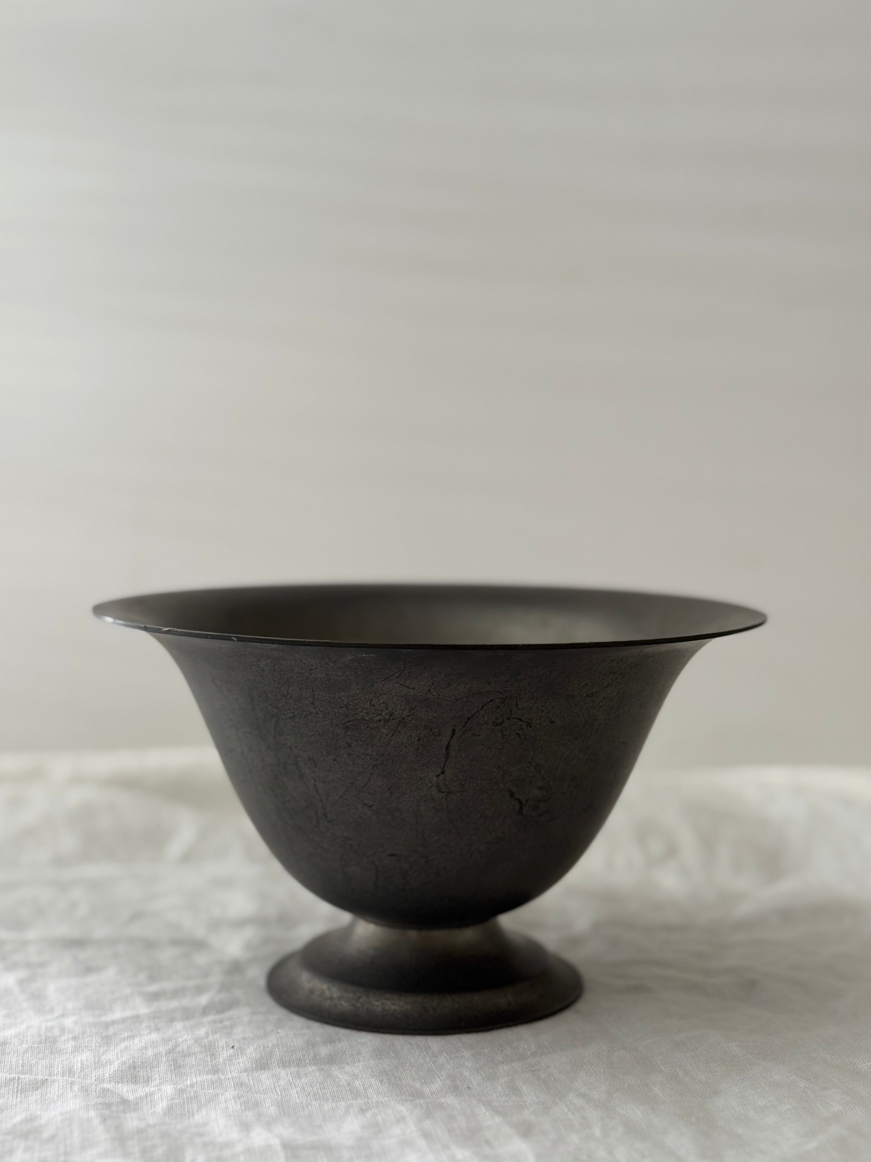 Vintage Pewter Footed Bowl