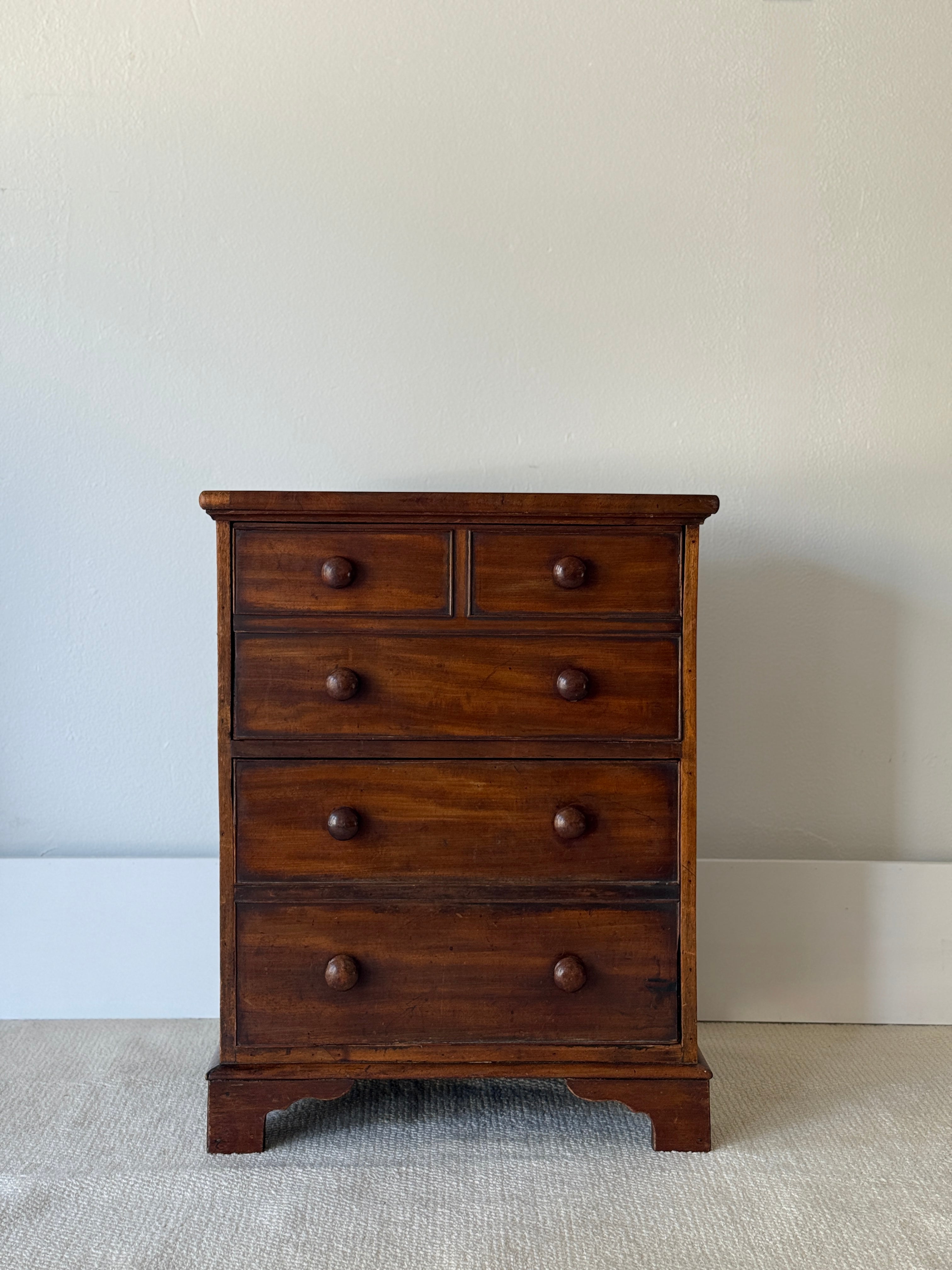 Antique Diminutive English Chest of Drawers