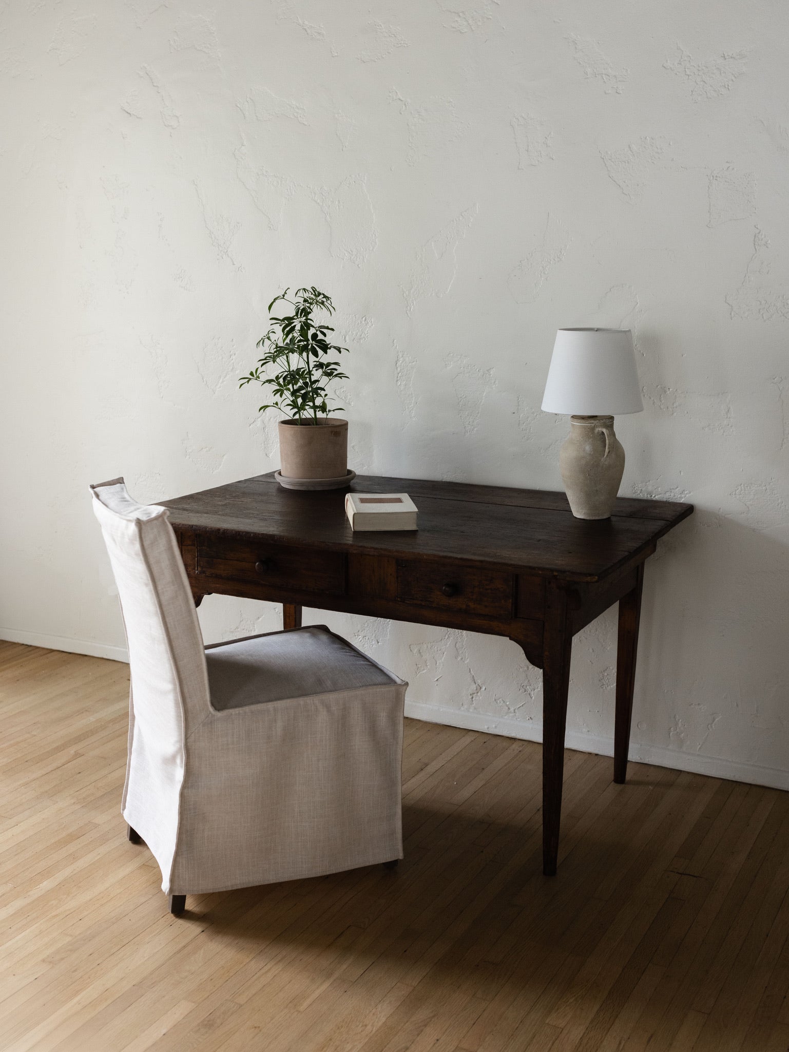 Antique Single-Handled Pot Lamp Base