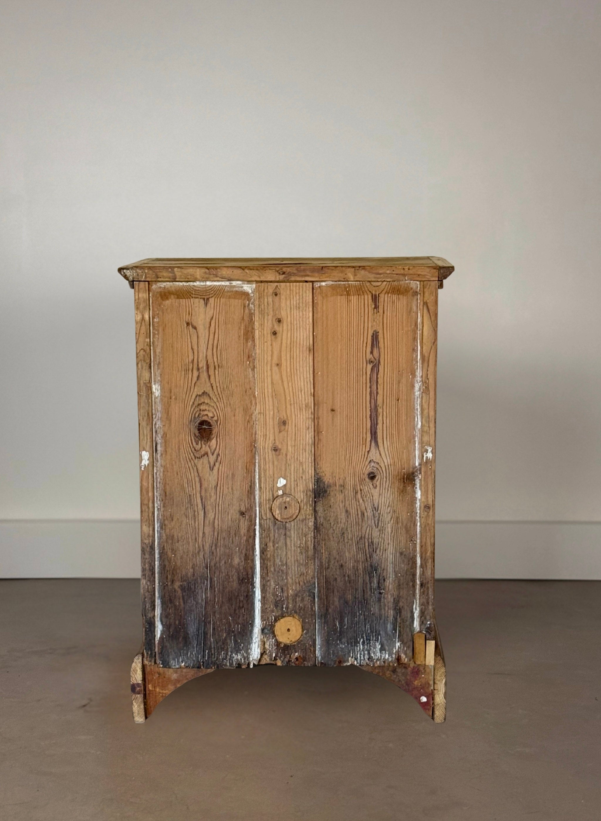 Antique European Pine Wash Stand Cabinet