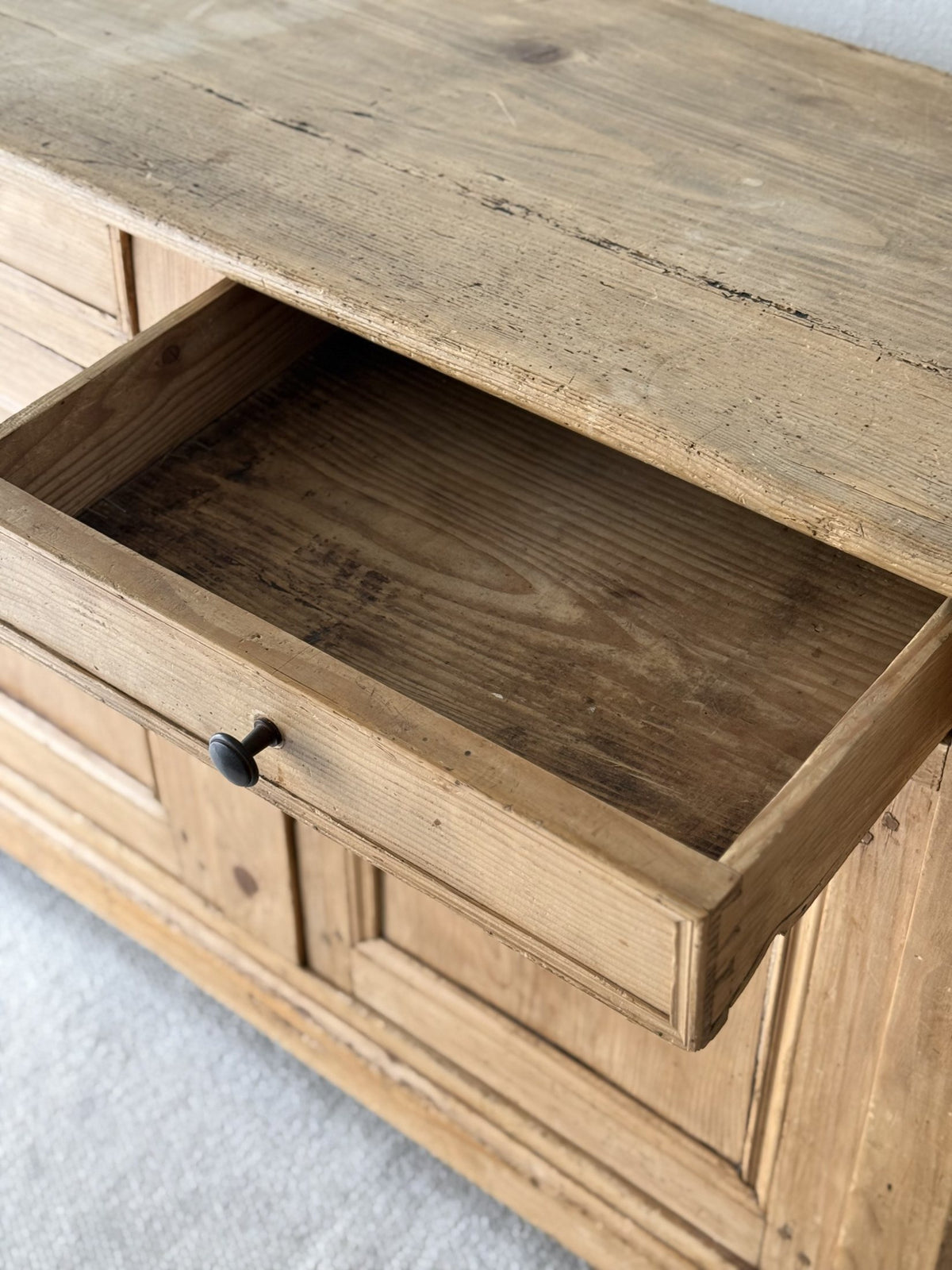 Antique Irish Pine Buffet