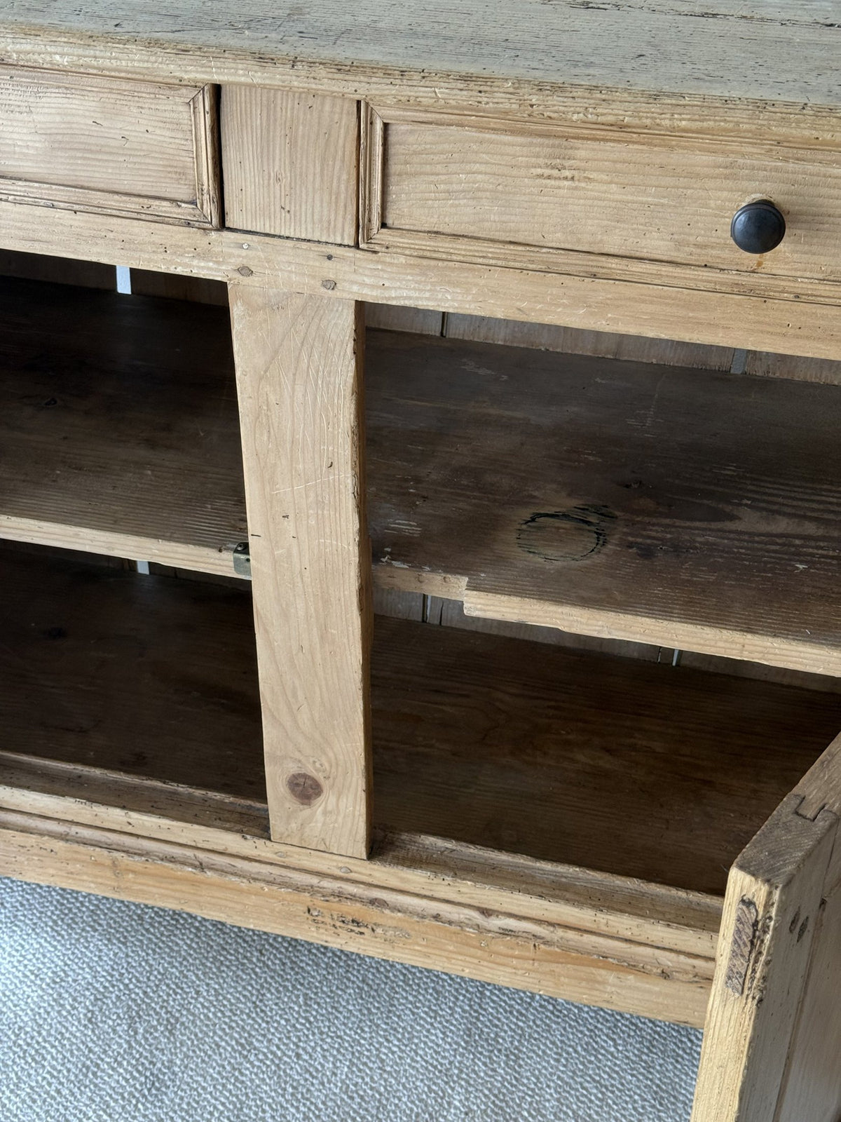 Antique Irish Pine Buffet